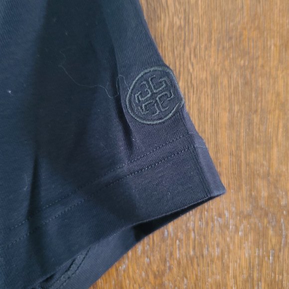 Tory Burch - Black Button Short Sleeve Polo Shirt - size: L - Picture 4 of 6